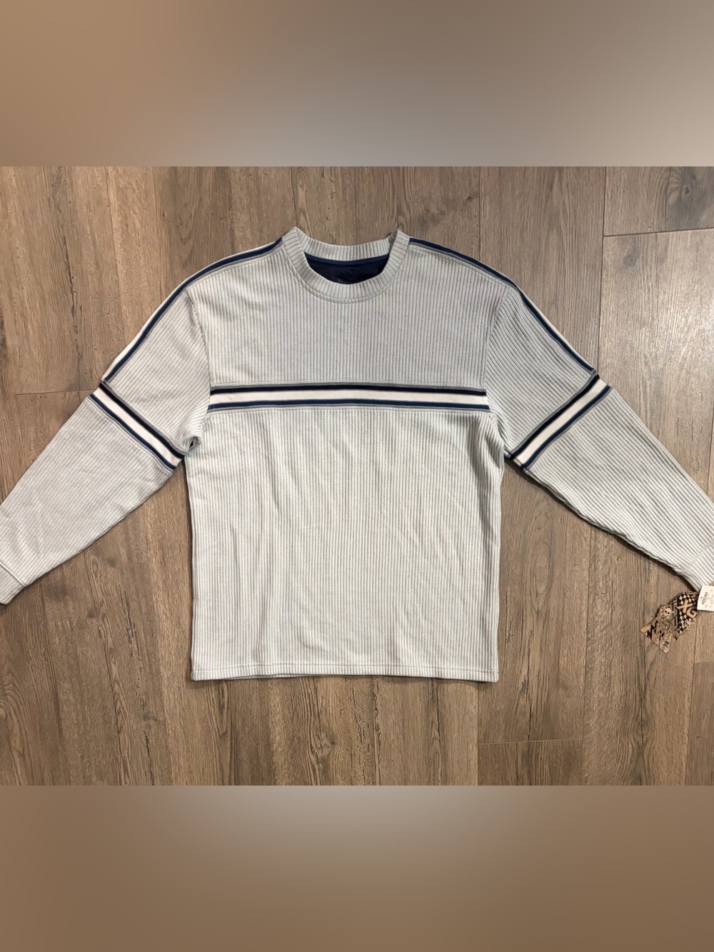 VINTAGE Y2K XTREME GEAR RIBBED SWEATER HEAVY SHIRT - Men’s Medium M RARE NWT